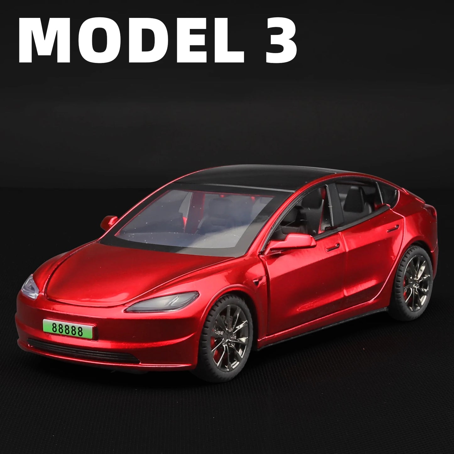 2024 NEW Model3 Model 3 Diecasts Alloy Car Model Toys Metal Die Cast Sound and Light