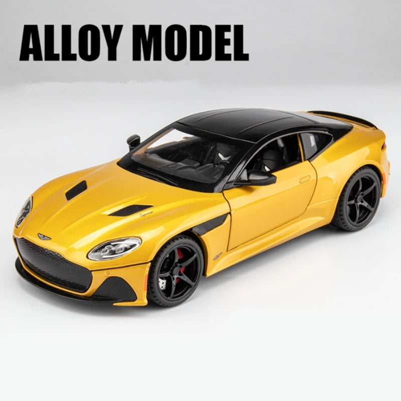 1:24 Aston Martin DBS Superleggera Alloy Sports Car Diecasts & Toy Vehicles Metal Car Model Simulation Collection Toys Gift