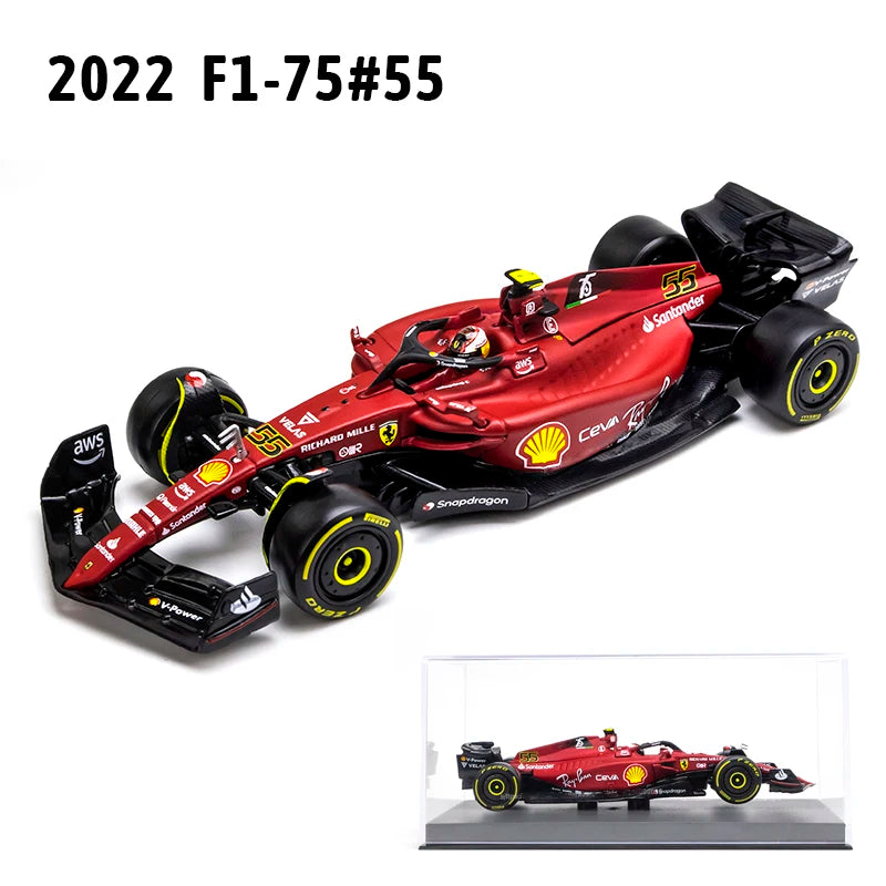 Bburago 1:43 2022 F1 Alfa Romeo Racing Team C42 #24 Guanyu Zhou #77 Valtteri Bottas Alloy Car Die Cast Car Bộ sưu tập đồ chơi mô hình xe hơi