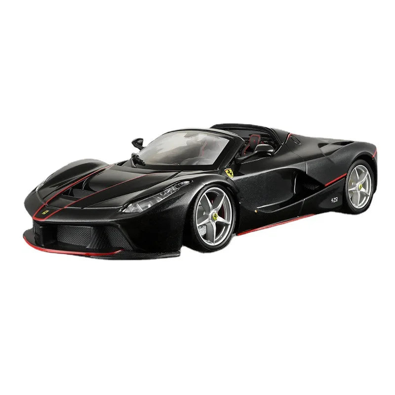 Bruago 1:24 Ferrari mui trần màu đen đúc kim loại hợp kim mô hình xe hơi bộ sưu tập tuyệt vời đồ trang trí tĩnh mô hình xe hơi đồ chơi quà tặng nam