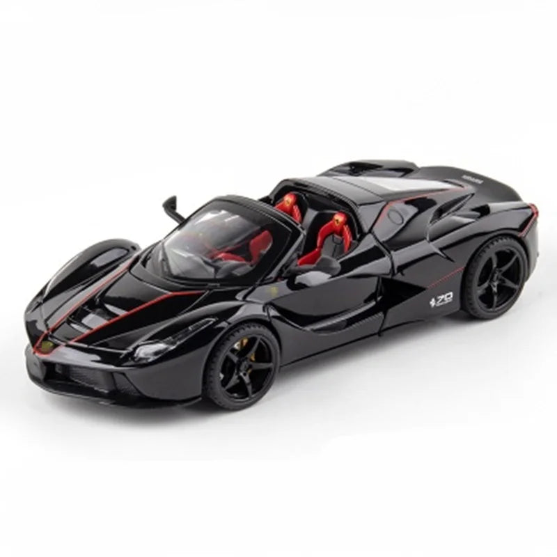 1:24 Ferraris Laferrari Hợp kim Mở Mô hình xe thể thao Diecasts &amp; Đồ chơi Xe Mô hình xe đồ chơi bằng kim loại Mô phỏng Âm thanh Ánh sáng Quà tặng