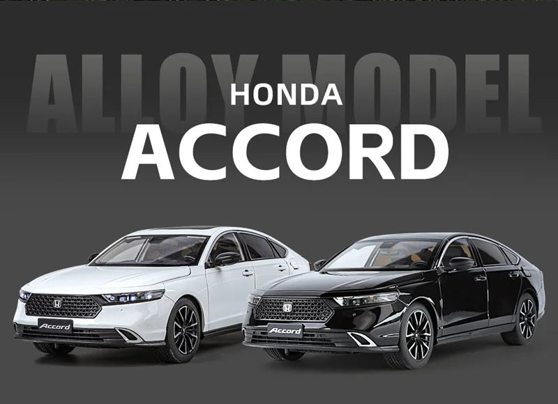 Mô hình xe ô tô hợp kim HONDA Eleven Accord &amp; Đồ chơi xe Mô hình xe ô tô bằng kim loại Mô phỏng âm thanh và ánh sáng