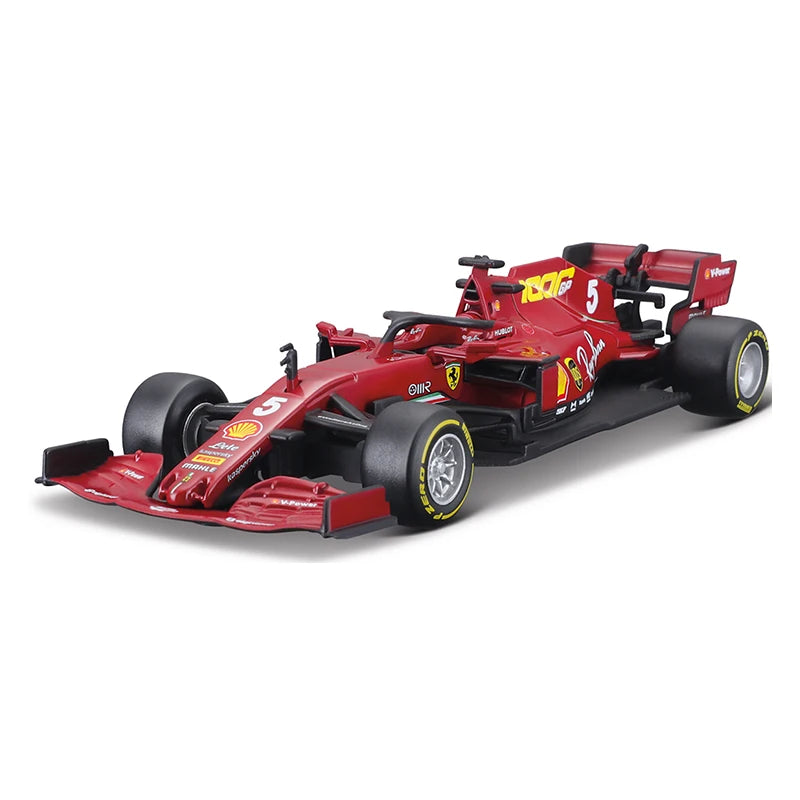 Bburago 1:43 Ferrari 2021 SF21 #55 Carlos Sain #16 Xe Công Thức F1 Xe Đúc Tĩnh Đồ Chơi Xe Đua Mô Hình Sưu Tầm