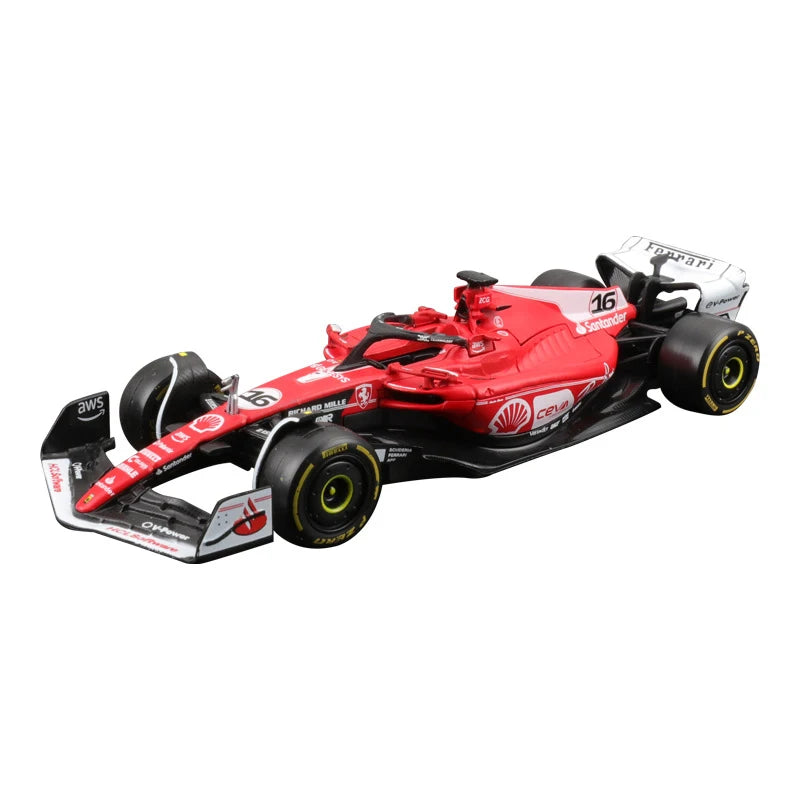 Bburago 1:43 Ferrari SF23 Xe hợp kim SF-23 Formula Racing Đồ chơi đúc Charles Leclerc 16# Carlos Sainz 55# Mô hình F1