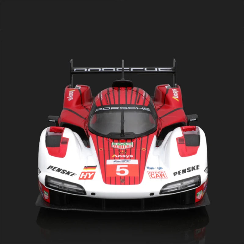 Bburago 1:24 Porsche 963 Mô hình xe thể thao bằng hợp kim Diecast Metal Track Racing Super Car Vehicle Model Simulation Đồ chơi trẻ em Quà tặng