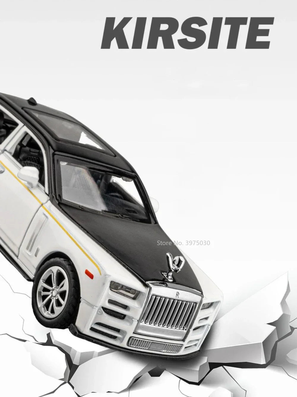 Mô hình xe Rolls Royce Phantom tỷ lệ 1/36 làm bằng hợp kim đúc, đồ chơi mô phỏng có đèn, nhạc, 2 cửa mở, đồ chơi cho trẻ em