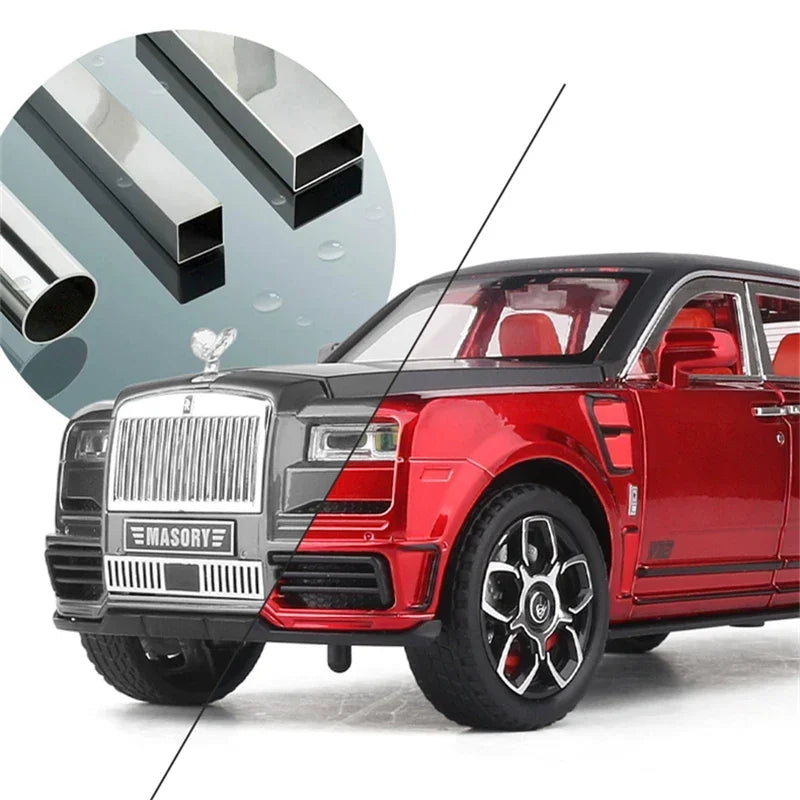 1:24 Rolls Royce SUV Cullinan Masory Alloy Luxy Car Model Diecasts Metal Toy Car Model Simulation Sound and Light Children Gift