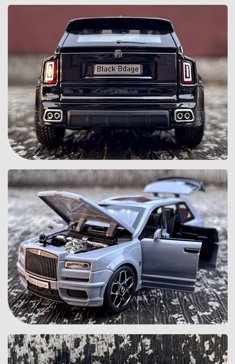 Rolls Royce Cullinan SUV hợp kim Luxy mô hình xe hơi Diecast kim loại đồ chơi xe hơi mô phỏng âm thanh và ánh sáng