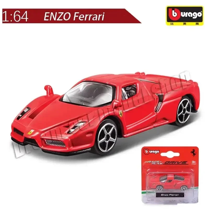 Burago 1:64 Ferrari Series SF90 488P Roma F430 F12 Mô hình xe hợp kim Bộ sưu tập quà tặng ngày lễ Mô hình xe