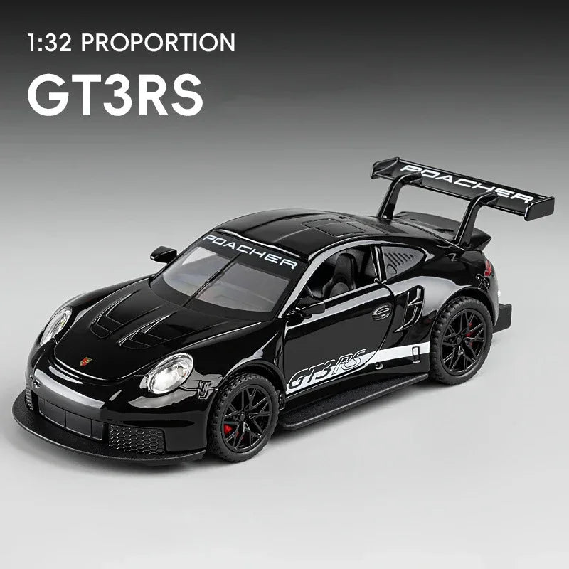 1:32 Porsche 911 GT3 RS Die-cast Alloy Car Model Toy Sound and Light