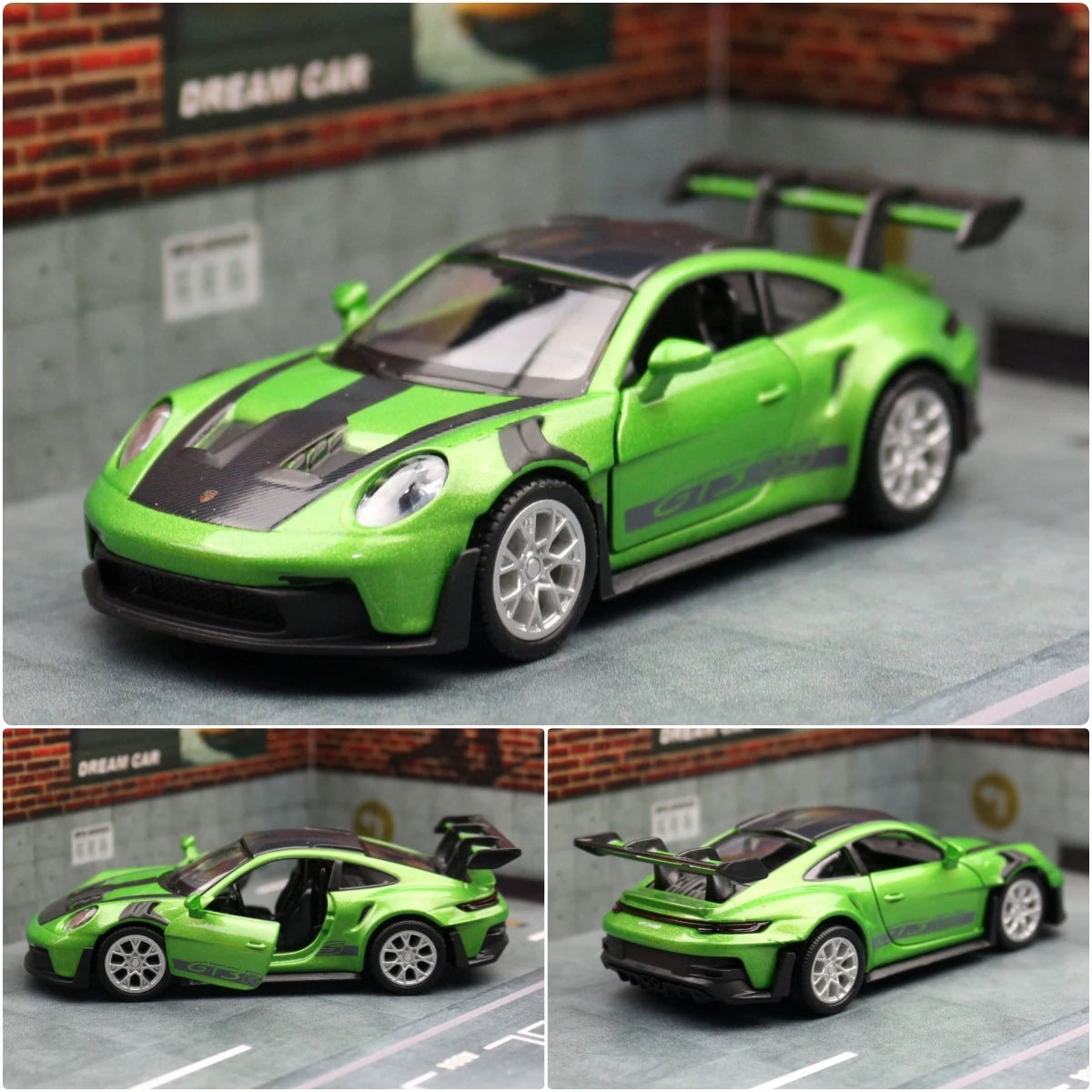 1:36 Porsche 911 992 GT3 RS Diecast Alloy Racing Car Model Metal Toy Sports Model High Simulation