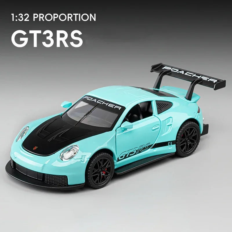 1:32 Porsche 911 GT3 RS Die-cast Alloy Car Model Toy Sound and Light