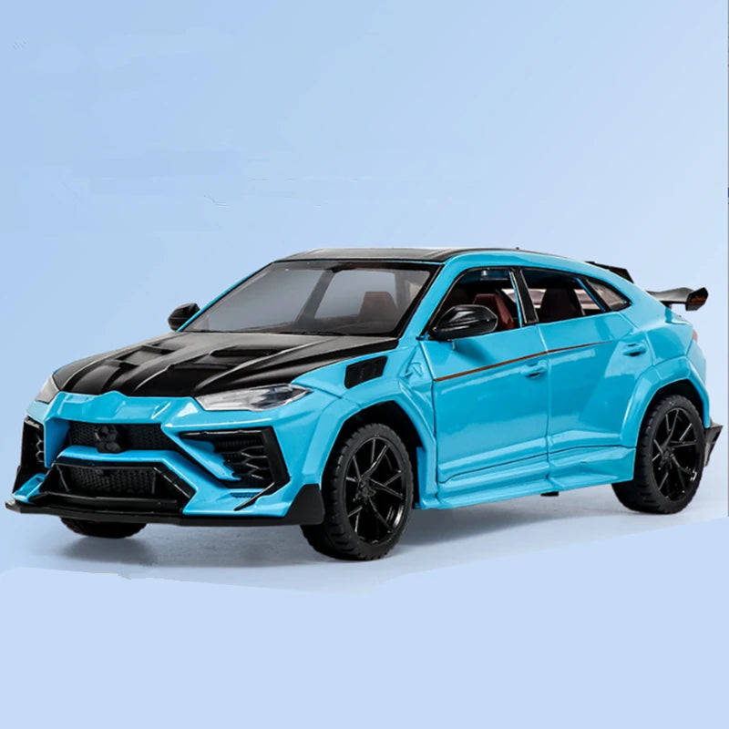 URUS SUV alloy sports car model modified metal off-road vehicle model simulation sound and light