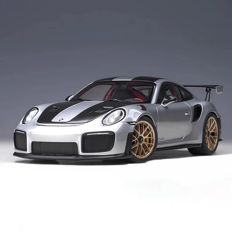 1:32 Porsche 911 GT2 RS Diecasts Alloy Sports Car Model Metal Racing Car Model Sound and Light Simulation