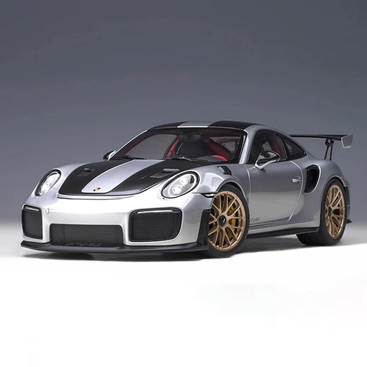 1:32 Porsche 911 GT2 RS Diecasts Mô hình xe thể thao bằng hợp kim Mô hình xe đua bằng kim loại Mô phỏng âm thanh và ánh sáng