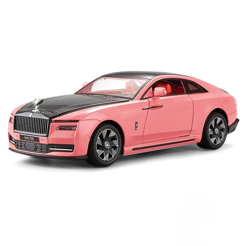 1:24 Rolls-Royce Spectre Hợp kim Đúc Đồ chơi Mô hình Xe hơi Âm thanh và Ánh sáng Kéo lại Đồ chơi Trẻ em Quà tặng Sinh nhật