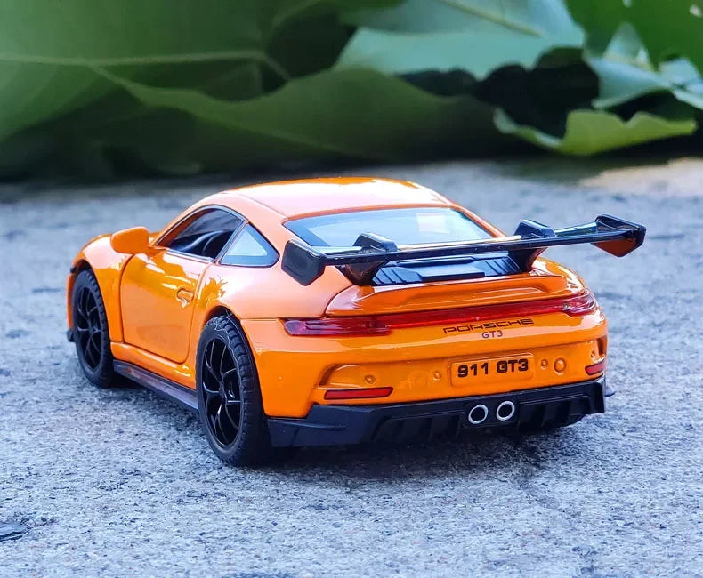 Mô hình xe hơi hợp kim Porsche 911 GT3 Supercar tỷ lệ 1:32 mới có đèn âm thanh kéo lùi Bộ sưu tập đồ chơi mô hình đúc khuôn trang trí