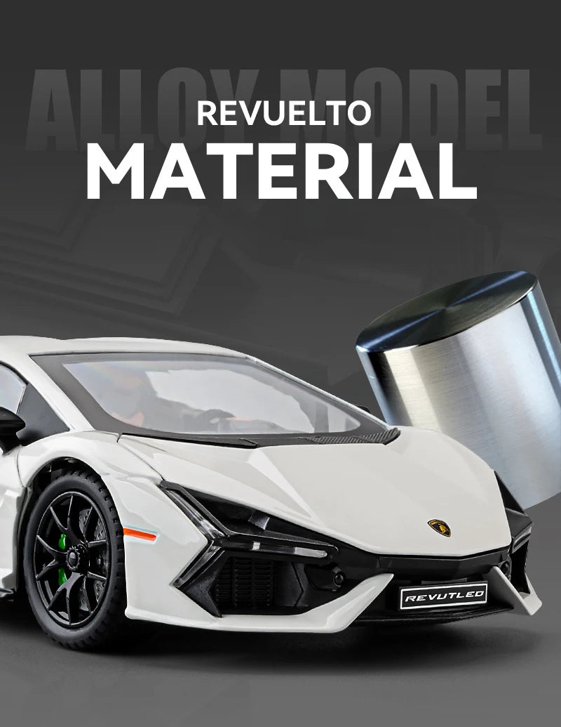 Lamborghini Revuelto Super Cars Alloy Cars Diecasts & Toy Cars Model Cars Metal Toy Cars Sound & Light Collection