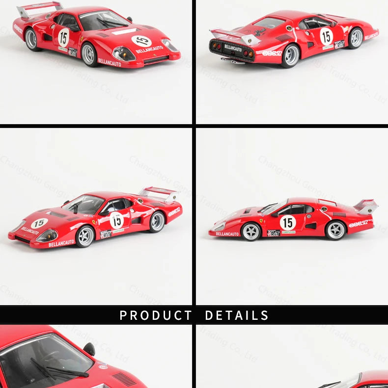 Bburago 1:43 Ferrari 512 BB II Serie 1981 Xe mô hình tĩnh đúc nguyên khối Đồ chơi xe đua