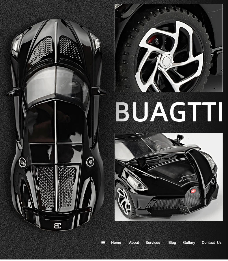 Bugatti La Voiture Noire Rồng Đen Siêu Xe Đồ Chơi Xe Hợp Kim Diecasts &amp; Toy Cars Xe mô hình