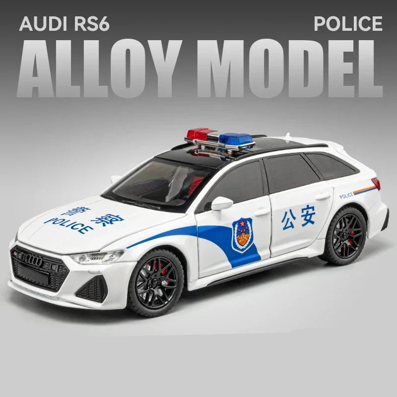 Audi RS6 Station Wagon Diecast Metal Alloy Model Car Toy Car Collection Simulation Sound & Light