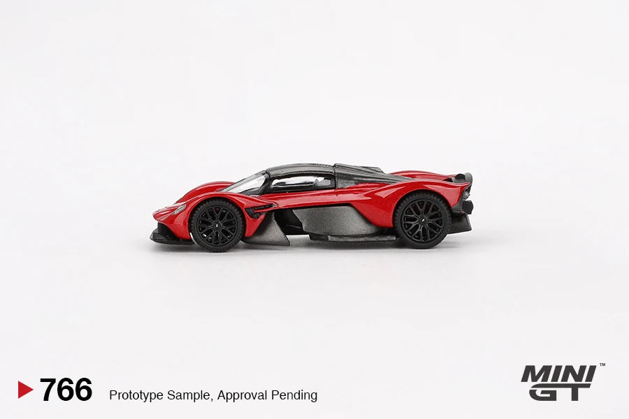 MINIGT 1/64 Aston Martin Valkyrie Hyper Red MGT00766-MJ Đồ chơi mô hình xe hơi bằng hợp kim đúc kim loại Quà tặng cho bé trai