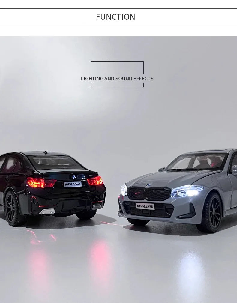 BMW 320i THE 3 2023 Hợp kim Diecasts &amp; Đồ chơi Xe Mô hình Kim loại Đồ chơi Xe Âm thanh &amp; Ánh sáng