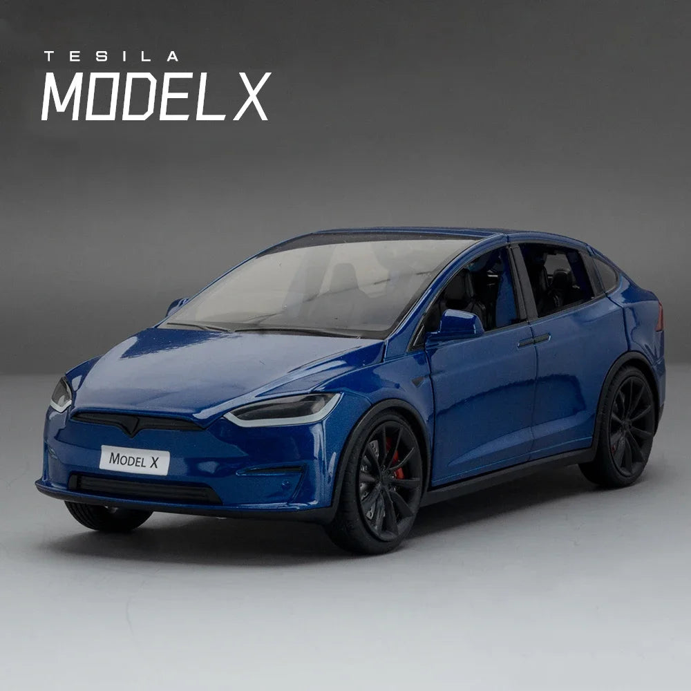 Tesla Model X Tesla Model 3 Die-cast toy car model with sound and light