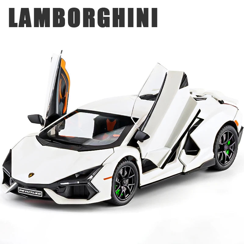 Lamborghini Revuelto Super Cars Alloy Cars Diecasts & Toy Cars Model Cars Metal Toy Cars Sound & Light Collection