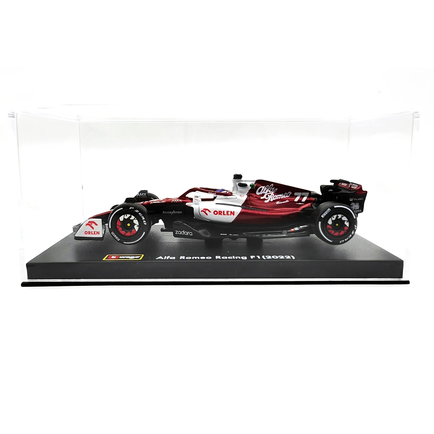 Bburago 1:43 2022 F1 Alfa Romeo Racing Team C42 #24 Guanyu Zhou #77 Valtteri Bottas Alloy Car Die Cast Car Bộ sưu tập đồ chơi mô hình xe hơi