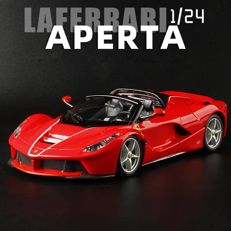 1:24 Ferraris Laferrari Hợp kim Mở Mô hình xe thể thao Diecasts &amp; Đồ chơi Xe Mô hình xe đồ chơi bằng kim loại Mô phỏng Âm thanh Ánh sáng Quà tặng