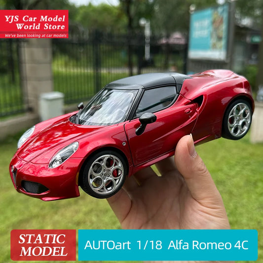 AUTOART AA 1:18 Alfa Romeo 4c Sports Car Model Alloy Collection