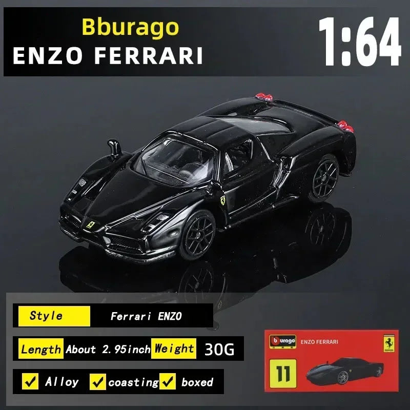 Burago 1:64 Ferrari Series SF90 488P Roma F430 F12 Mô hình xe hợp kim Bộ sưu tập quà tặng ngày lễ Mô hình xe