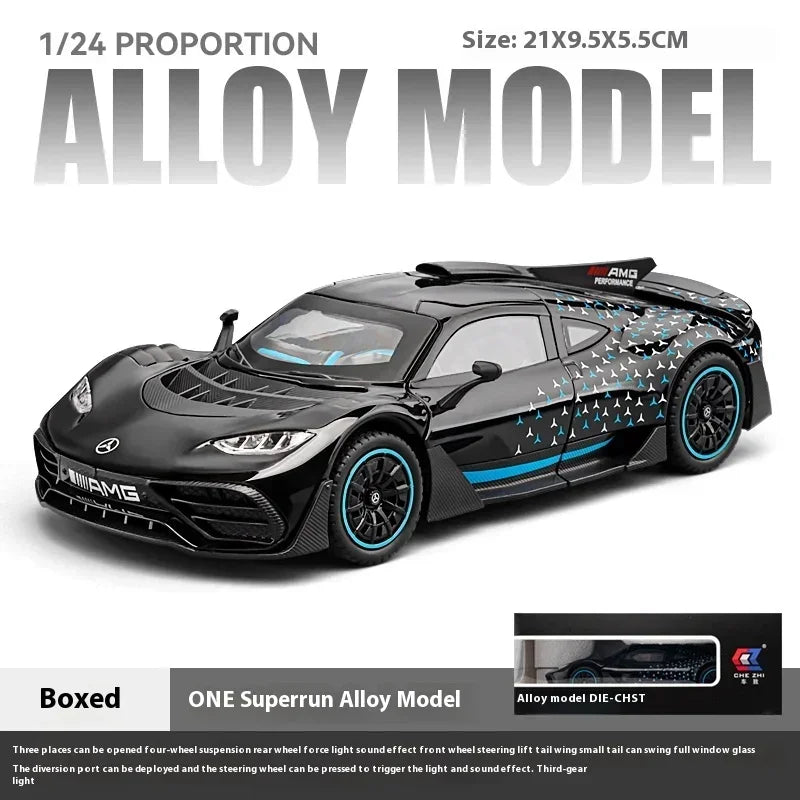 Mercedes Benz AMG ONE Racing Diecast Metal Alloy Car Model Sound & Light Collectible Hobby Decorative Gift