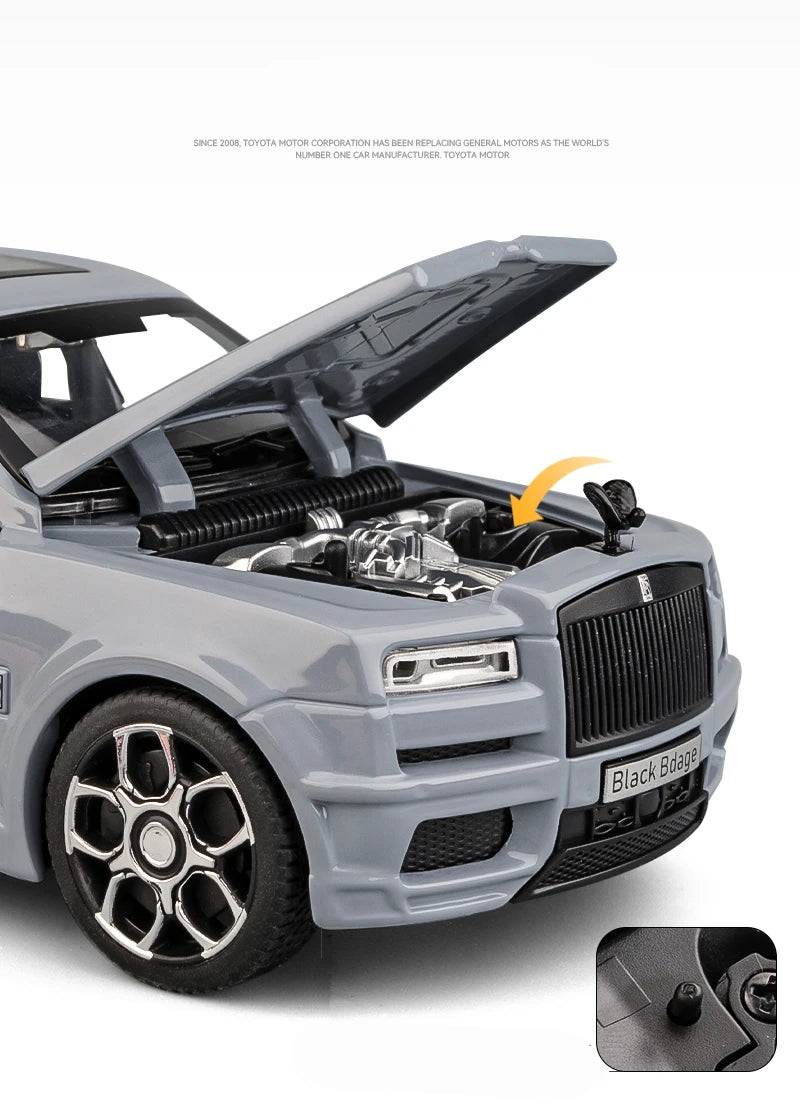 Rolls Royce Cullinan SUV hợp kim Luxy mô hình xe hơi Diecast kim loại đồ chơi xe hơi mô phỏng âm thanh và ánh sáng