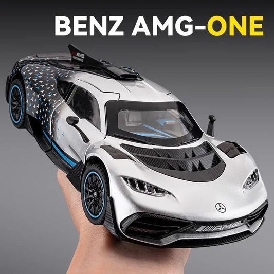 Mercedes Benz AMG ONE Racing Diecast Metal Alloy Car Model Sound & Light Collectible Hobby Decorative Gift