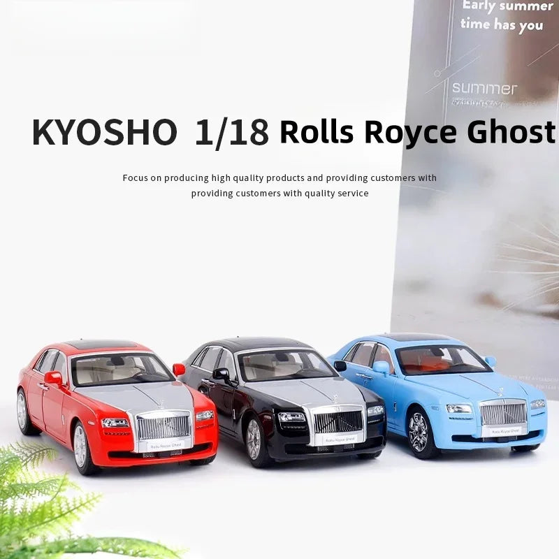 Mô hình xe mô phỏng Rolls-Royce Ghost 1:18 bằng hợp kim, mô hình xe mô phỏng thu nhỏ, đồ trang trí cho người lớn, đồ chơi cho bé trai, quà tặng cho trẻ em