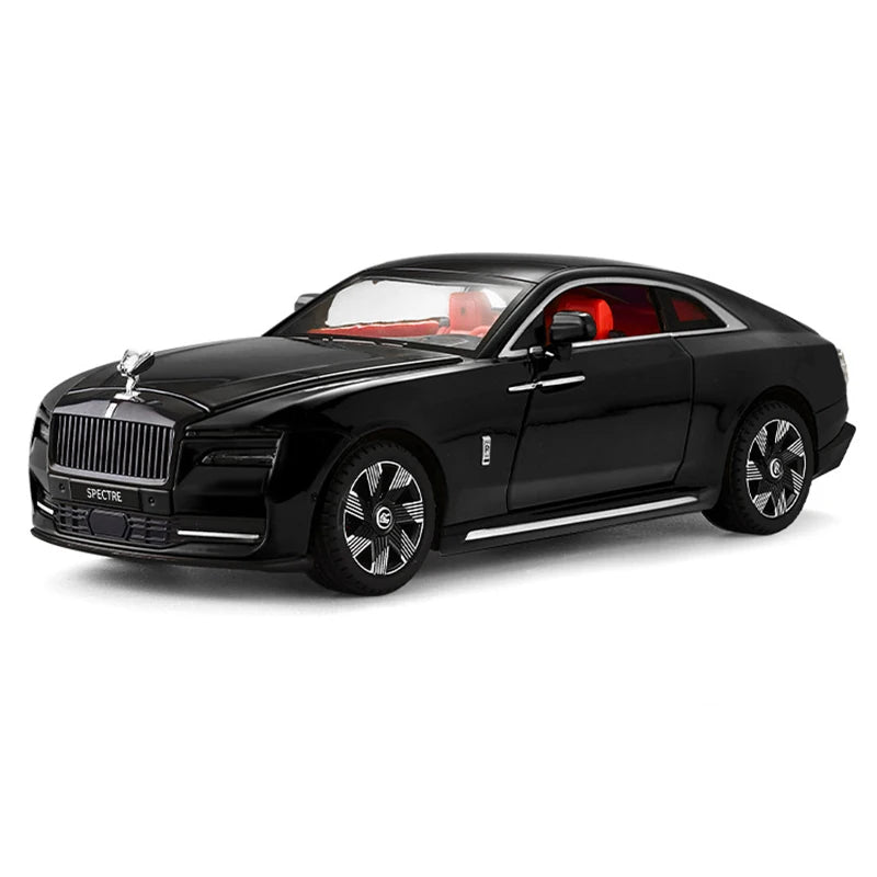 1:24 Rolls-Royce Spectre Hợp kim Đúc Đồ chơi Mô hình Xe hơi Âm thanh và Ánh sáng Kéo lại Đồ chơi Trẻ em Quà tặng Sinh nhật