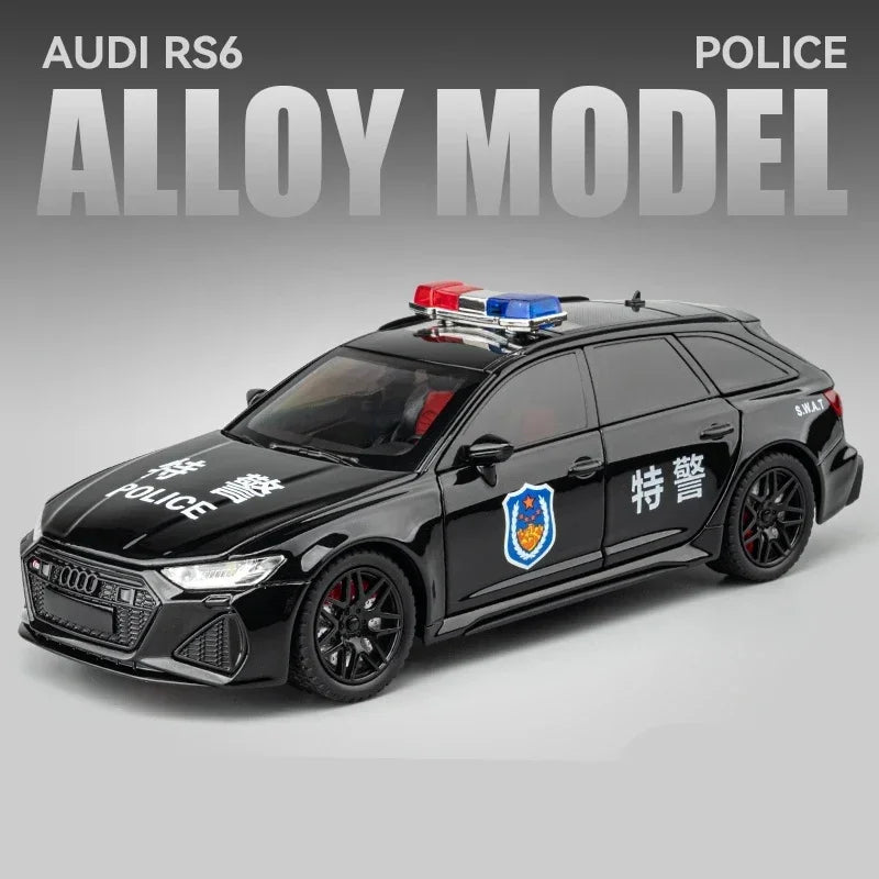 Audi RS6 Station Wagon Diecast Metal Alloy Model Car Toy Car Collection Simulation Sound & Light