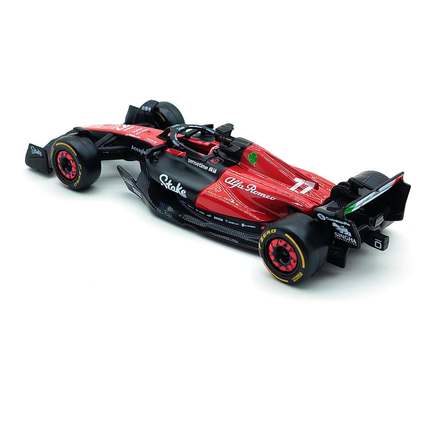 Bburago 1:43 2023 Alfa Romeo C43 F1 Formula Car Die Cast Vehicles Đồ chơi mô hình đua xe sưu tập