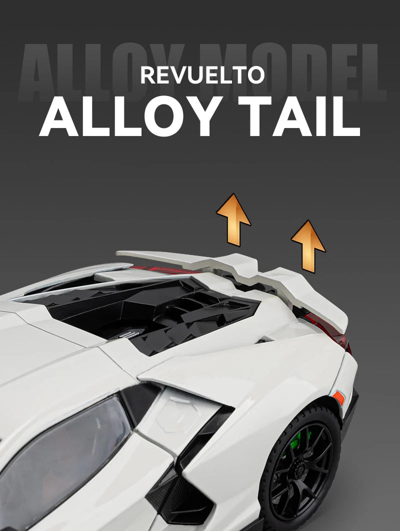 Lamborghini Revuelto Super Cars Alloy Cars Diecasts & Toy Cars Model Cars Metal Toy Cars Sound & Light Collection