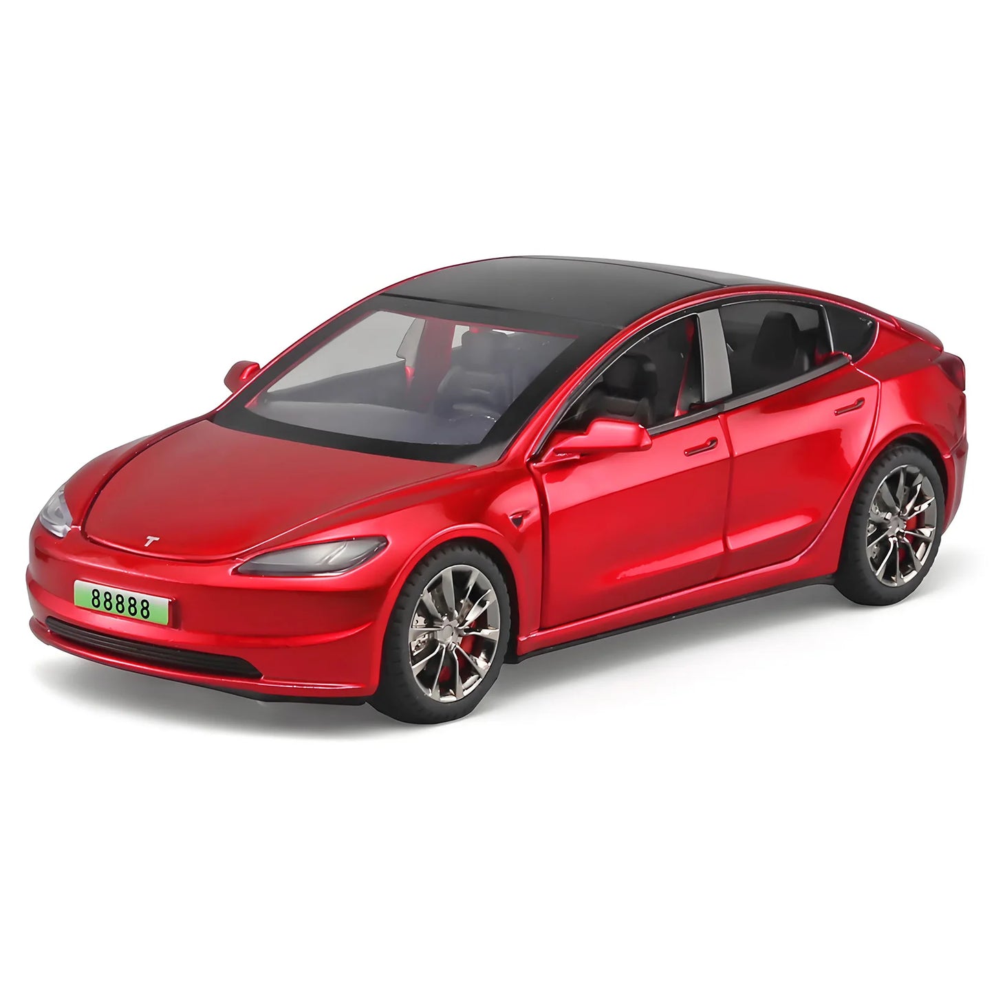 Tesla Model 3 Alloy Simulation Model Toy Car Diecasts Metal Die Cast Sound and Light Toy Car Vehicle A941