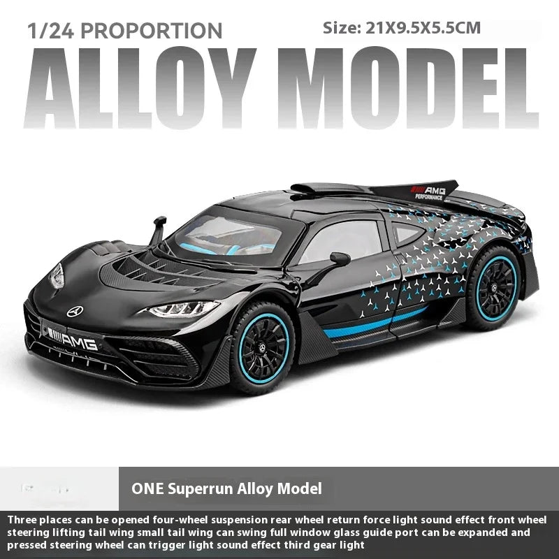 Mercedes Benz AMG ONE Racing Diecast Metal Alloy Car Model Sound & Light Collectible Hobby Decorative Gift