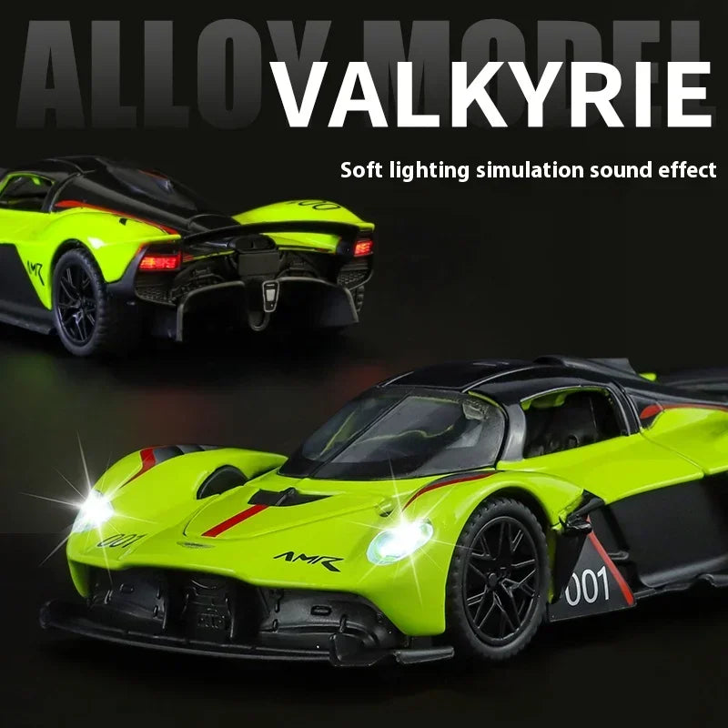 1:32 Aston Martin Valkyrie AMR 001 Siêu xe hợp kim đúc kim loại mô hình xe hơi Boutique trang trí đồ sưu tầm cho người lớn quà tặng ngày lễ