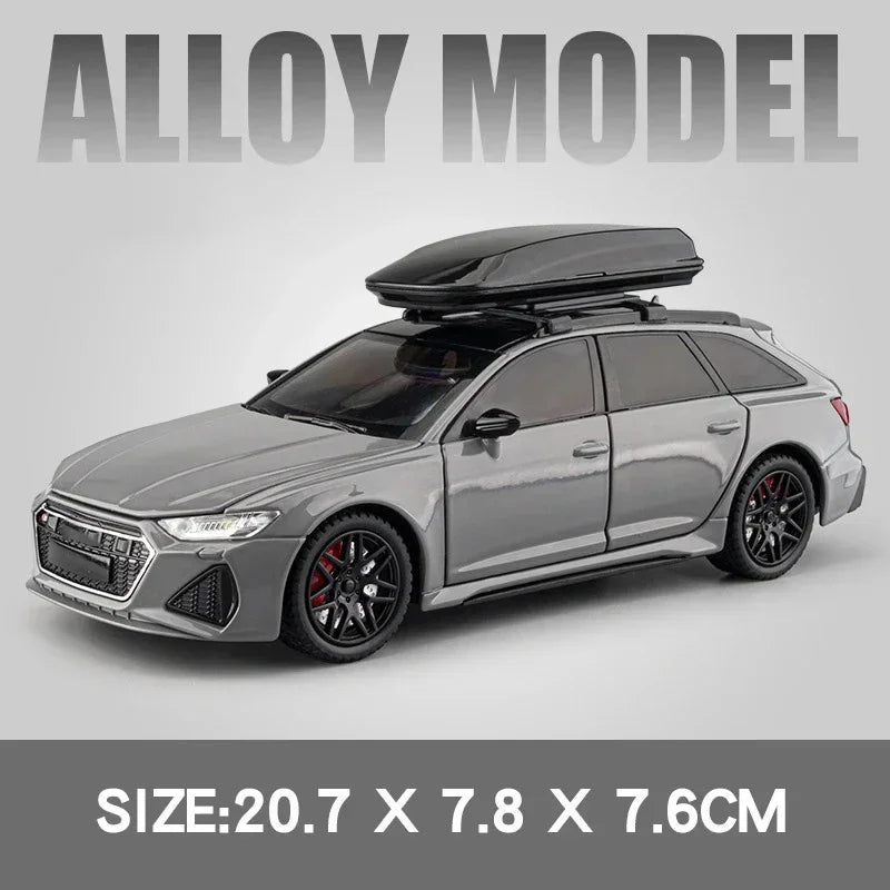 Audi RS6 Station Wagon Diecast Metal Alloy Model Car Toy Car Collection Simulation Sound & Light