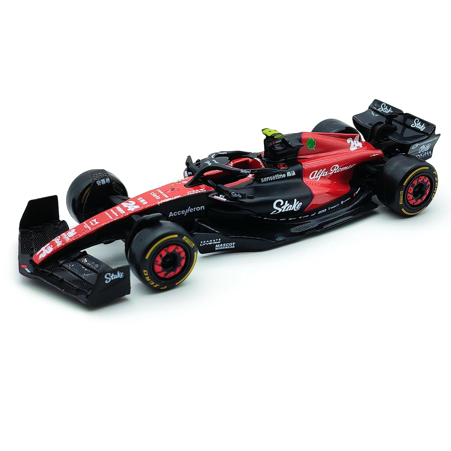 Bburago 1:43 2023 Alfa Romeo C43 F1 Formula Car Die Cast Vehicles Đồ chơi mô hình đua xe sưu tập