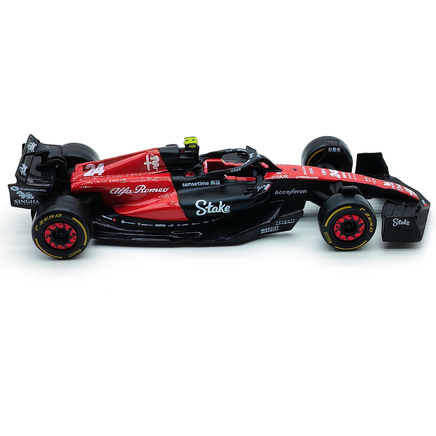 Bburago 1:43 2023 Alfa Romeo C43 F1 Formula Car Die Cast Vehicles Đồ chơi mô hình đua xe sưu tập