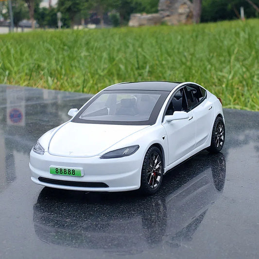 2024 NEW Model3 Model 3 Diecasts Alloy Car Model Toys Metal Die Cast Sound and Light