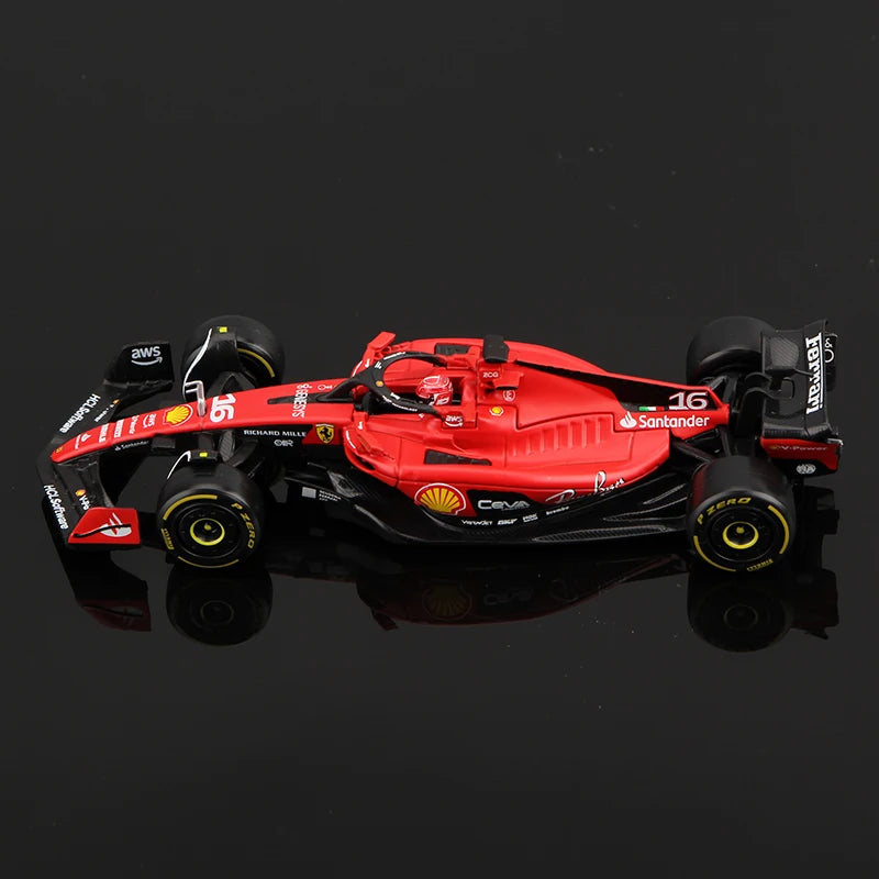 Bburago 1:43 Ferrari SF23 Xe hợp kim SF-23 Formula Racing Đồ chơi đúc Charles Leclerc 16# Carlos Sainz 55# Mô hình F1