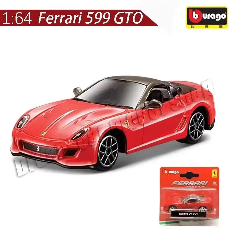 Burago 1:64 Ferrari Series SF90 488P Roma F430 F12 Mô hình xe hợp kim Bộ sưu tập quà tặng ngày lễ Mô hình xe